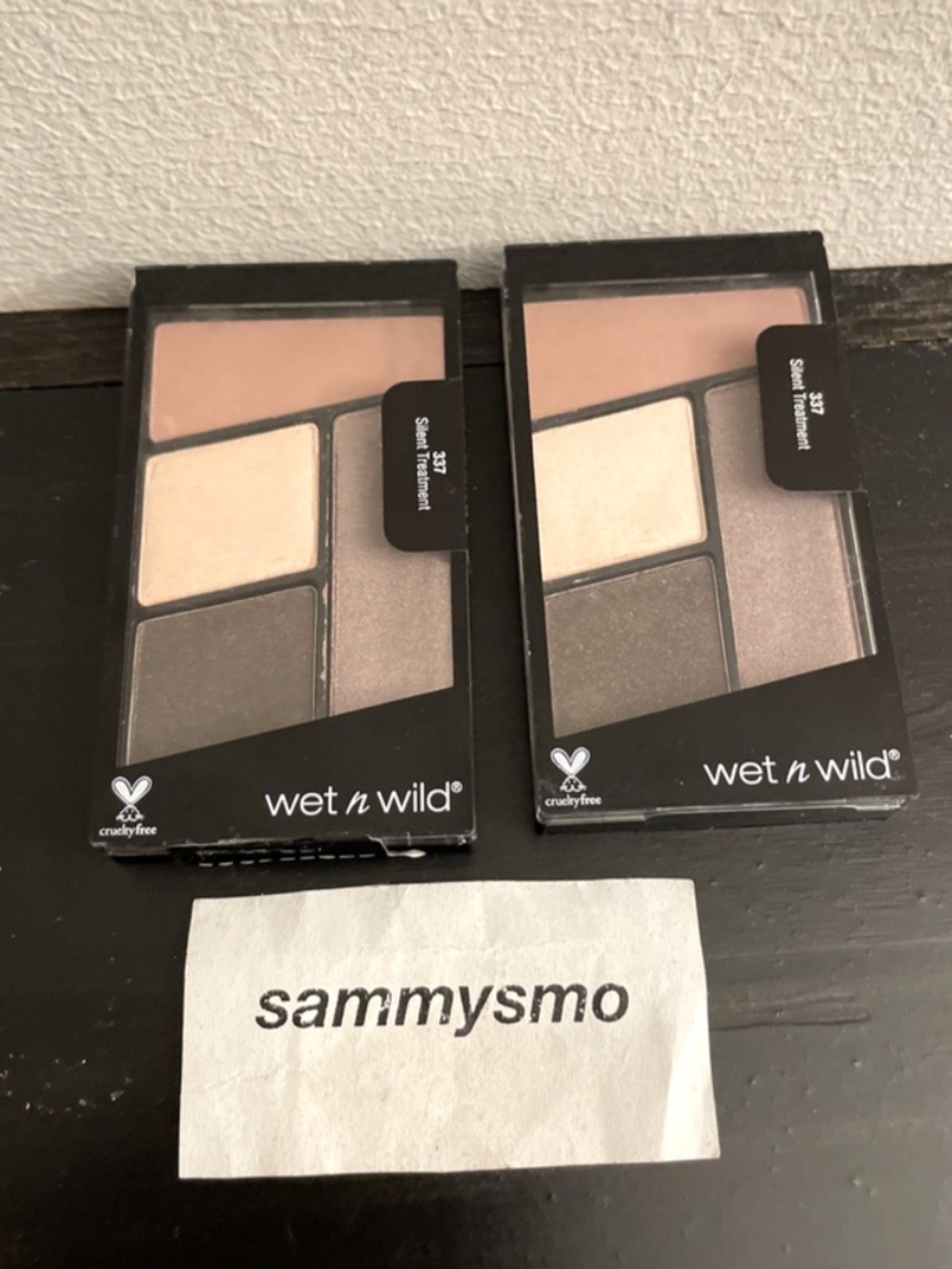 Wet n Wild ColorIcon Eyeshadow Quads, 337 Silent Treatment x2